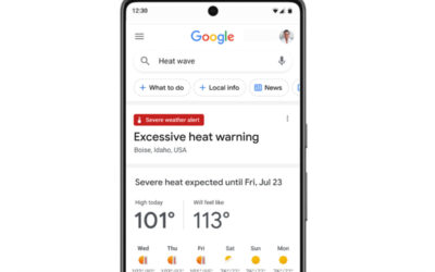 Vagues de chaleur : Google met en place un nouveau système d’alerte