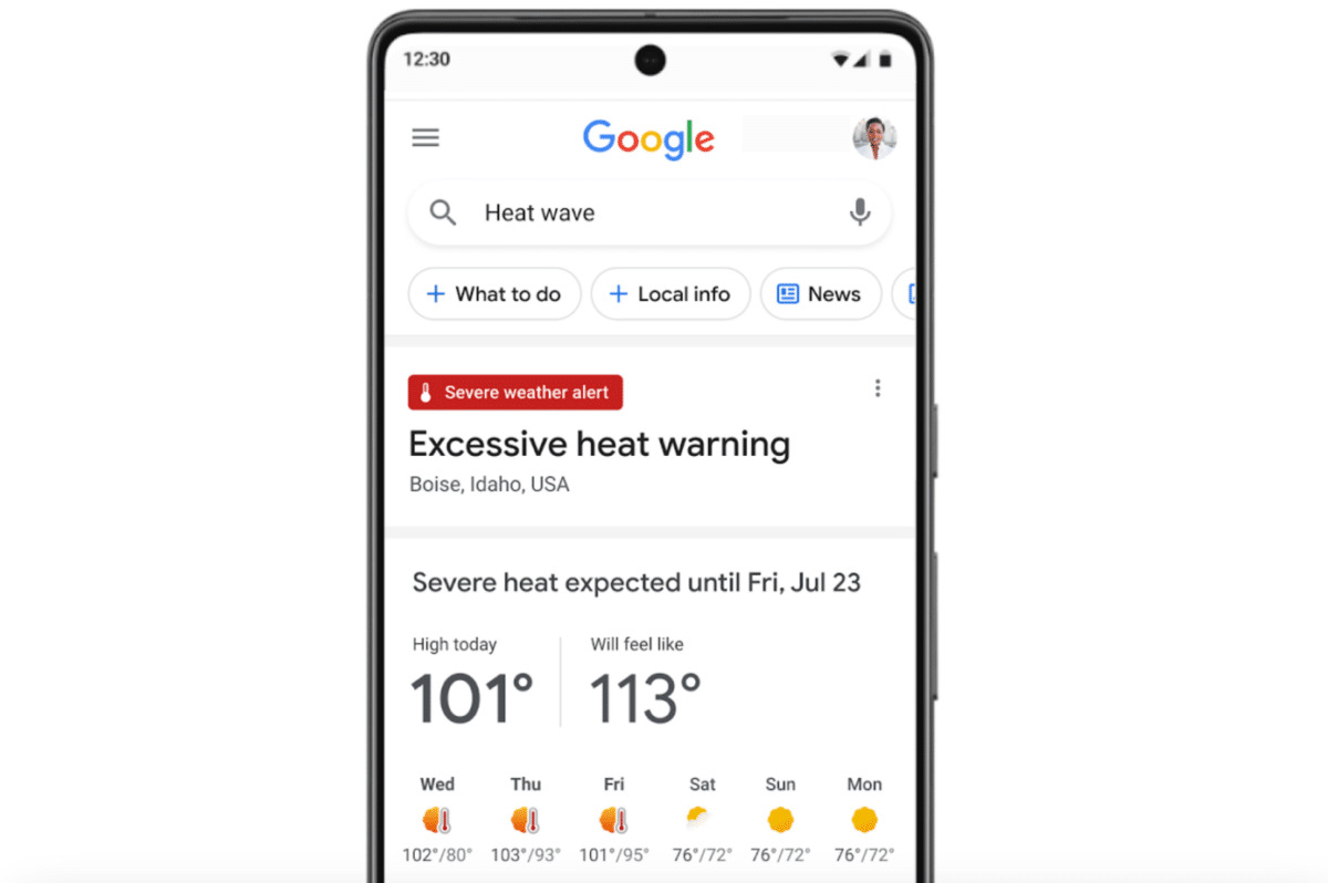 Canicules : Google met en place un nouveau système d’alerte