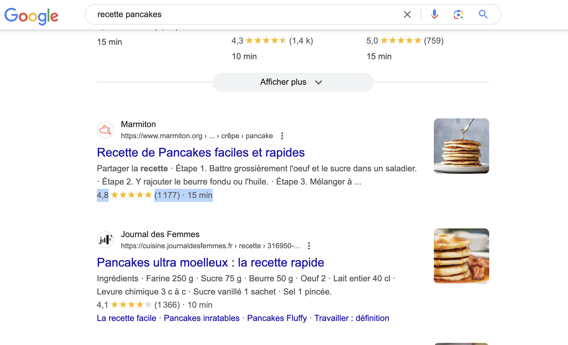 Que sont les rich snippets ?