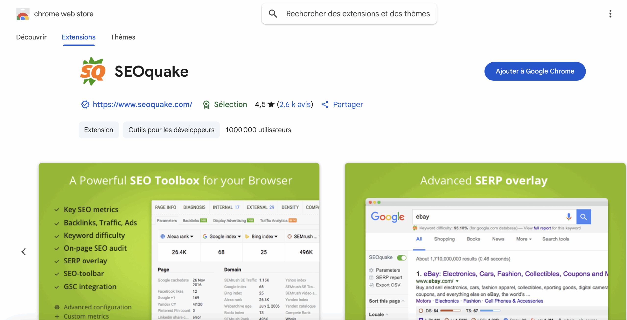 Guide SEOQuake